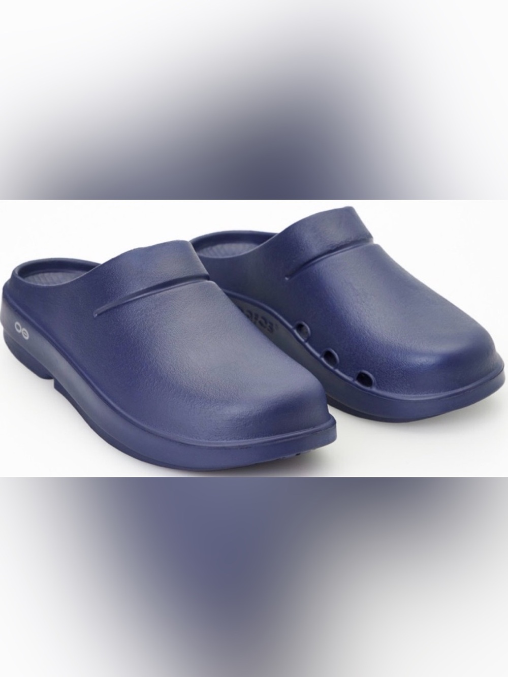 OOFOS Oocloogs Recovery Slip On Clogs Mules Navy Blue Unisex Mens7/Womens9/ EU40
